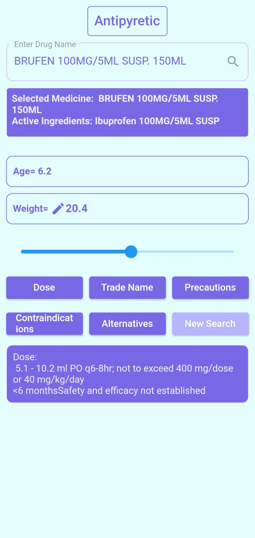 Pedia Dose | Dose Calculator | Indus Appstore | Screenshot