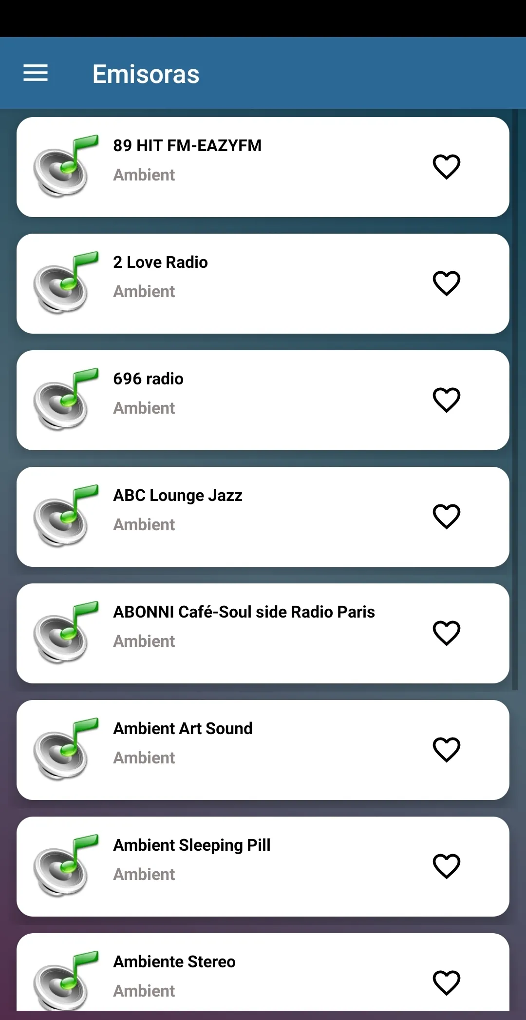 Ambient Music Radio | Indus Appstore | Screenshot