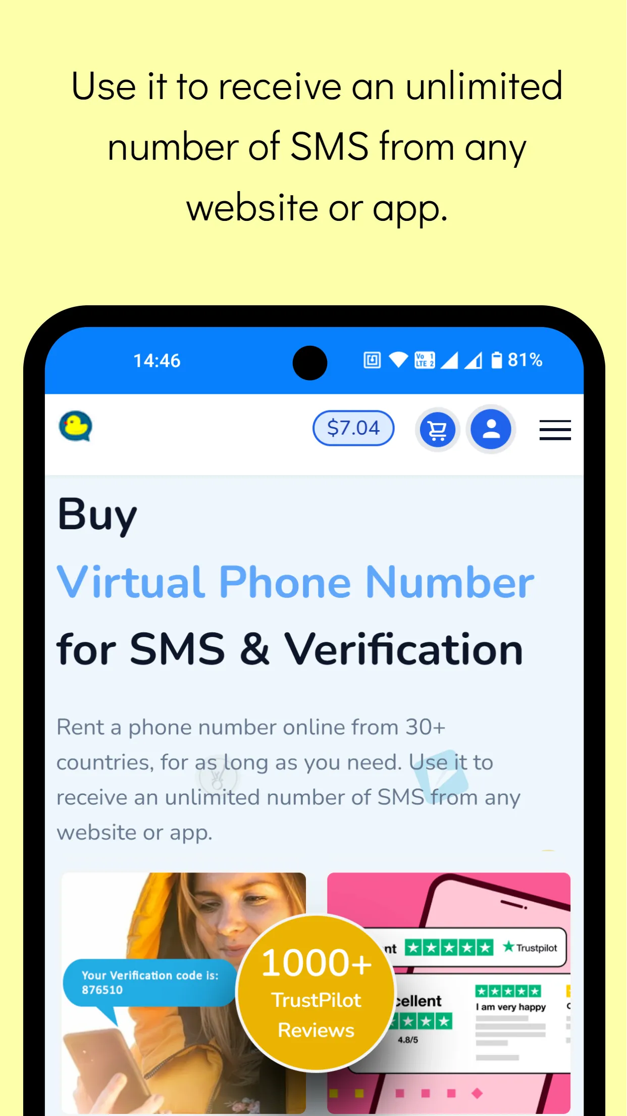 Free Temporary Phone Numbers | Indus Appstore | Screenshot