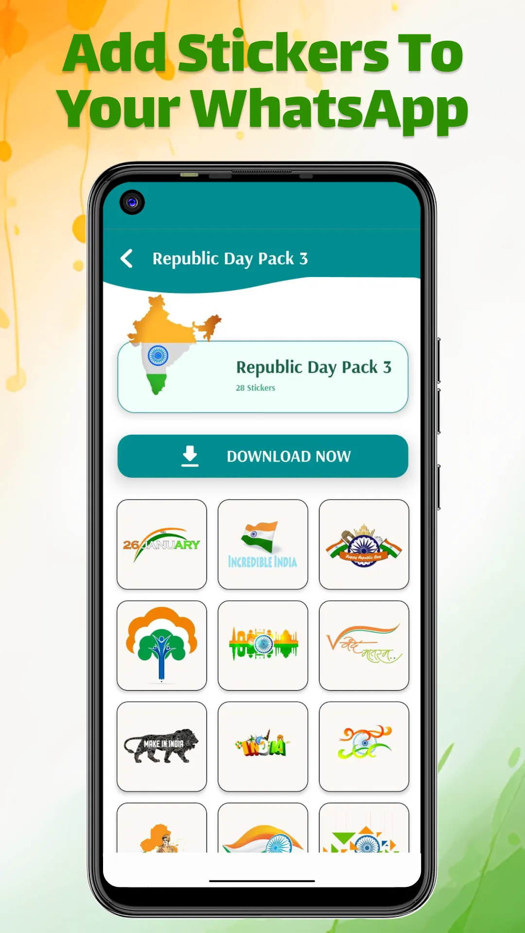 Republic day Stickers | Indus Appstore | Screenshot