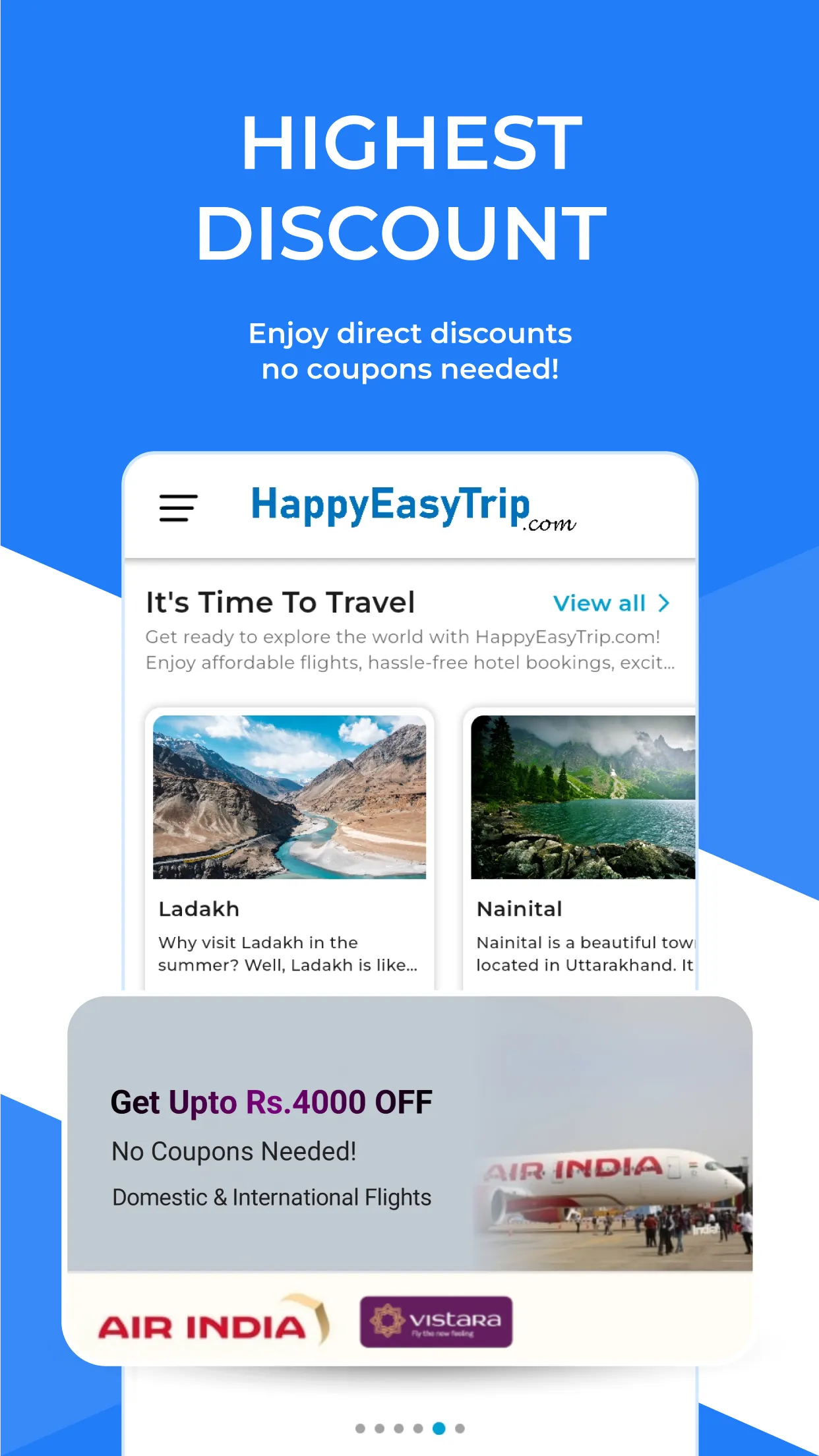 HappyEasyTrip: Flight Deals | Indus Appstore | Screenshot