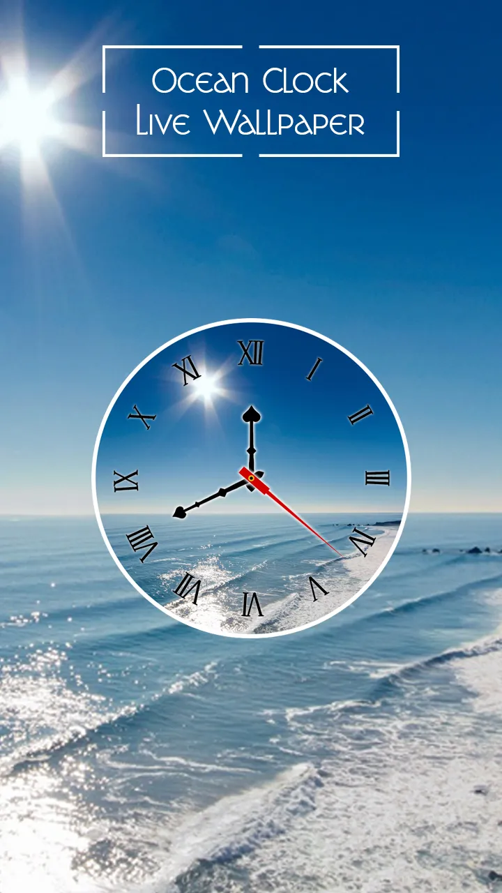 Ocean Clock Live Wallpaper | Indus Appstore | Screenshot