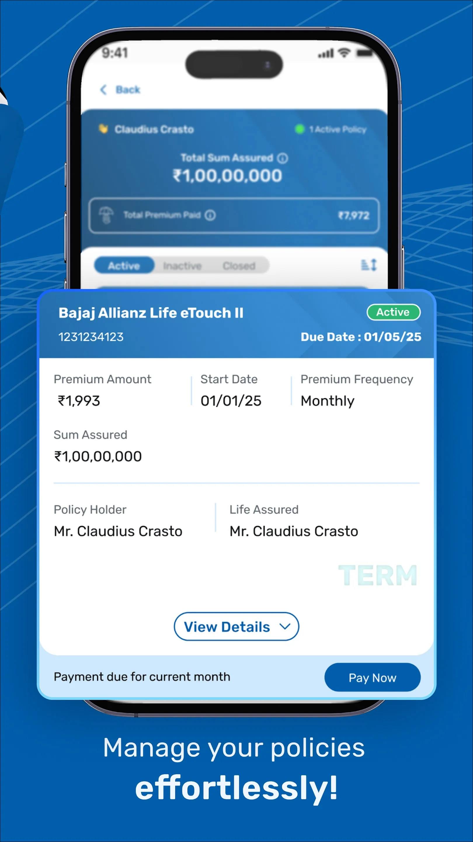 Bajaj Allianz Life Insurance | Indus Appstore | Screenshot