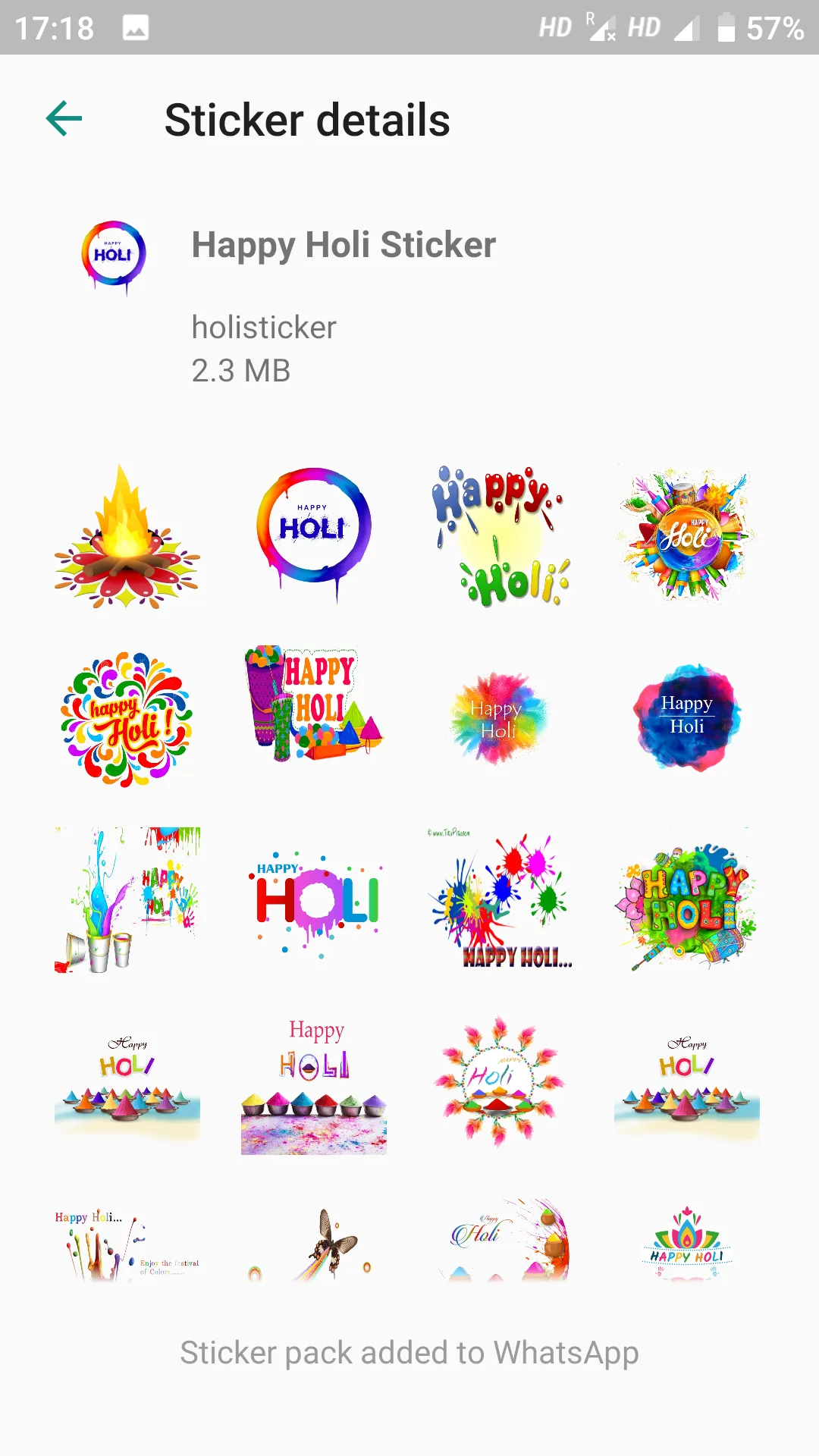 Holi Stickers - WAStickers | Indus Appstore | Screenshot