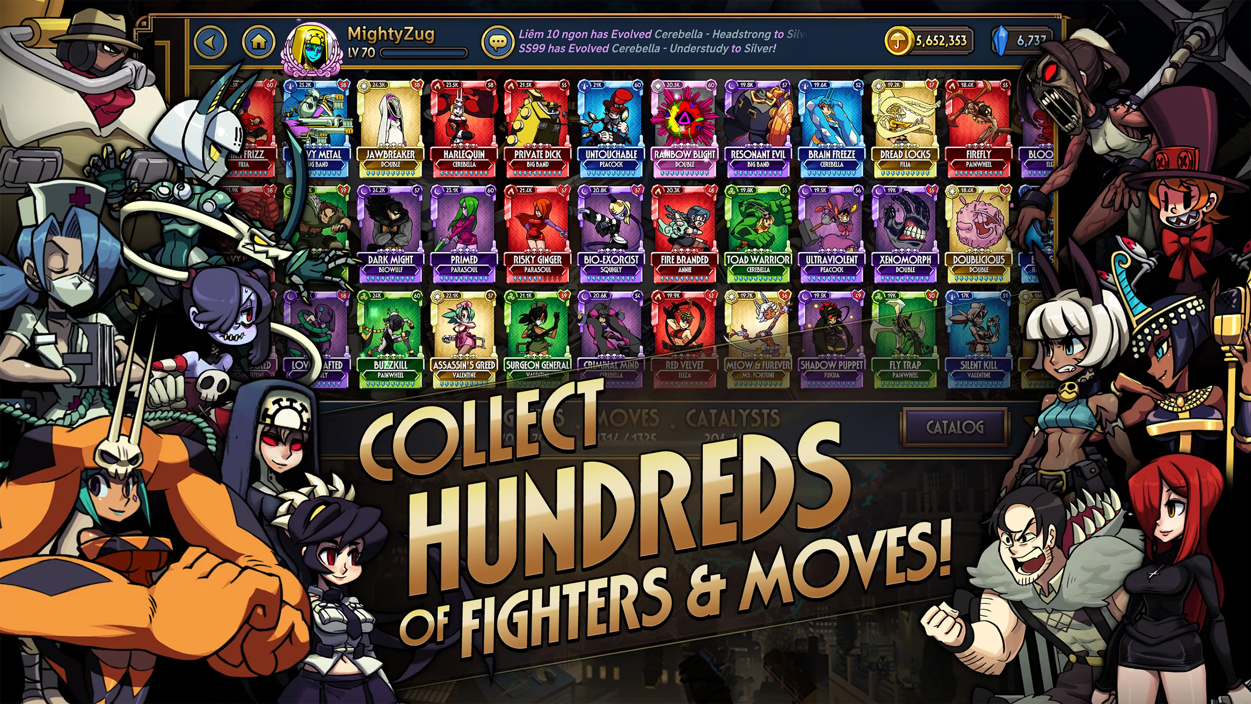 Skullgirls: Fighting RPG | Indus Appstore | Screenshot