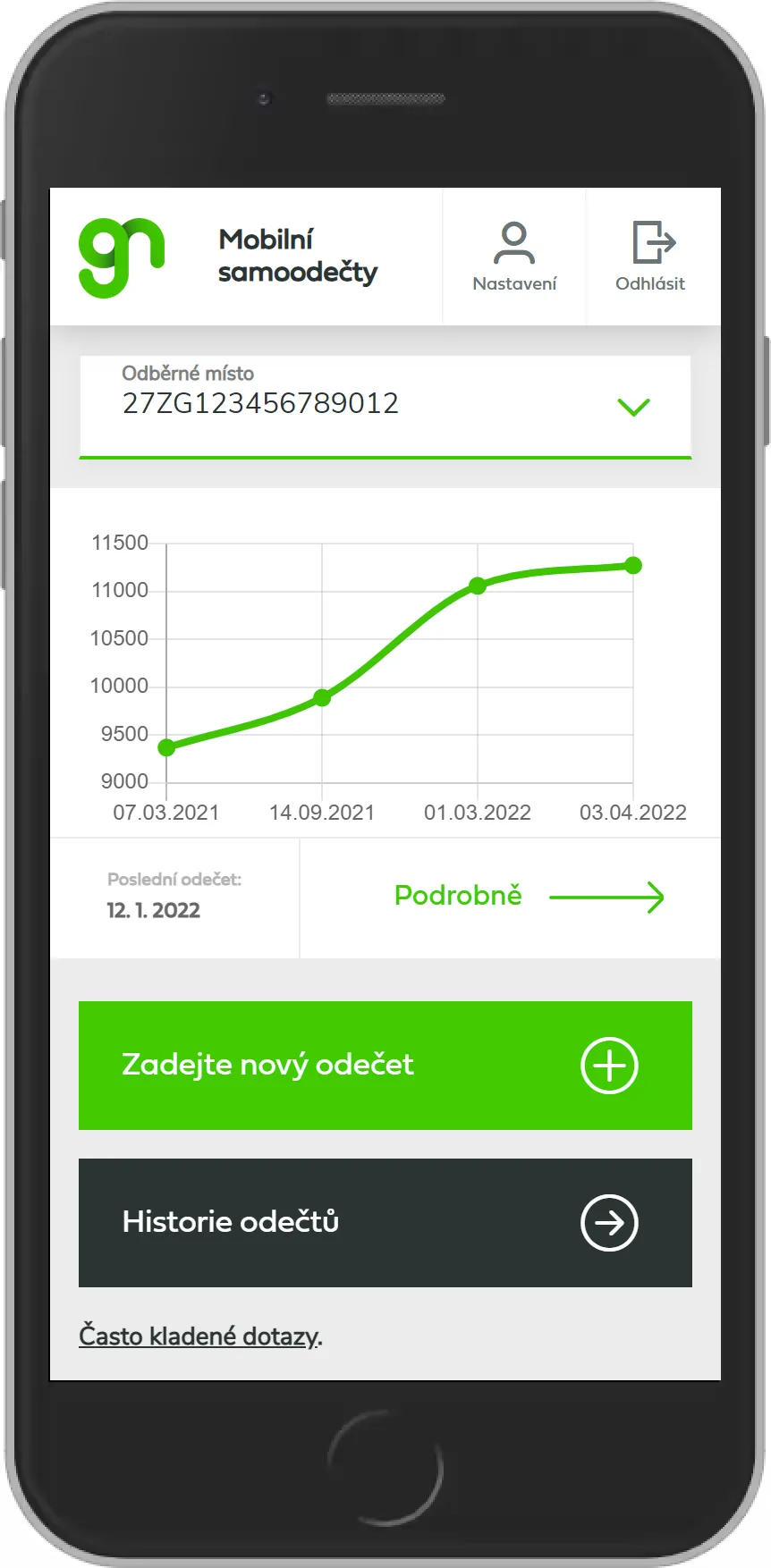 Samoodečet spotřeby plynu | Indus Appstore | Screenshot