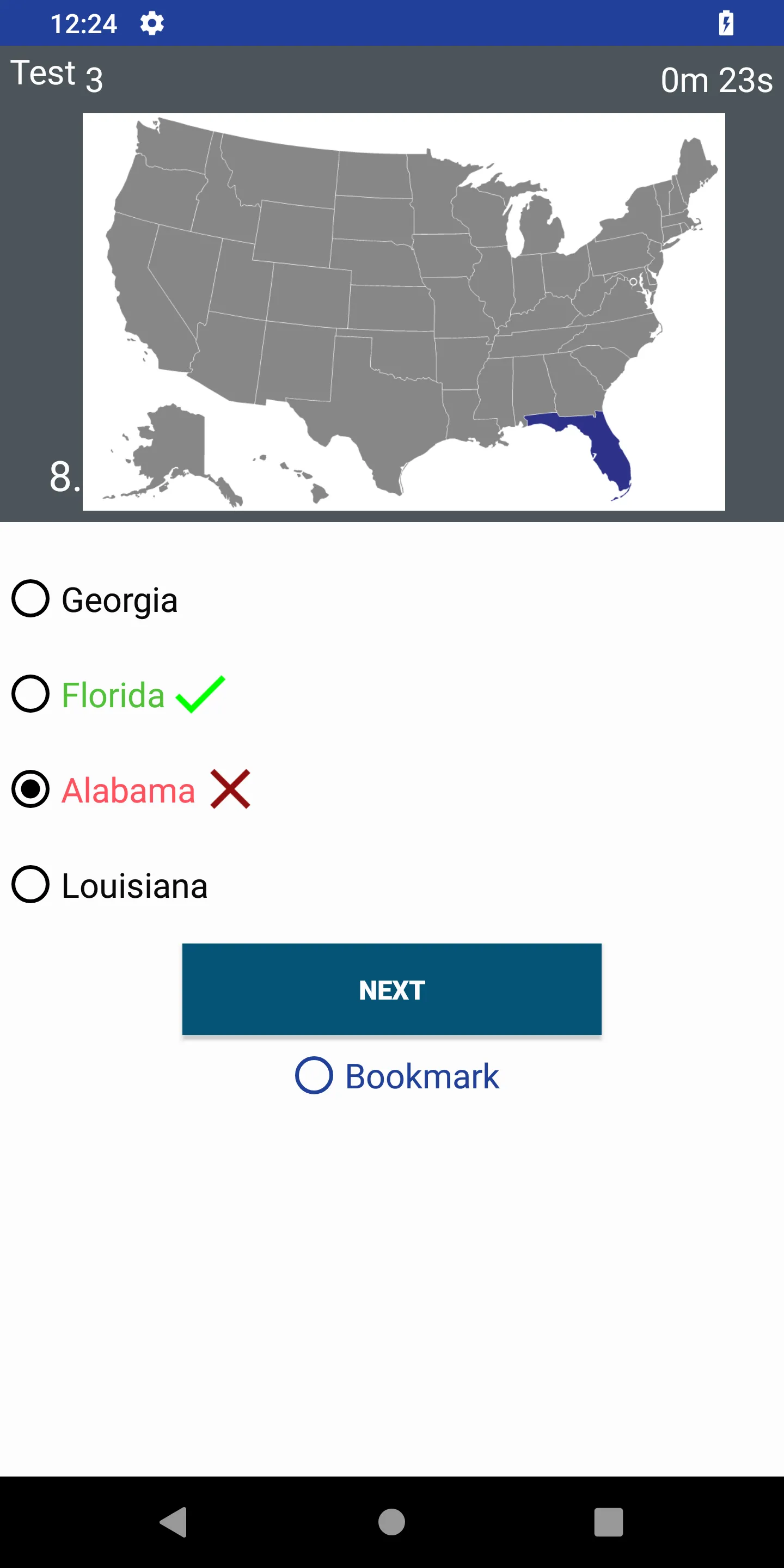 US States Quiz | Indus Appstore | Screenshot