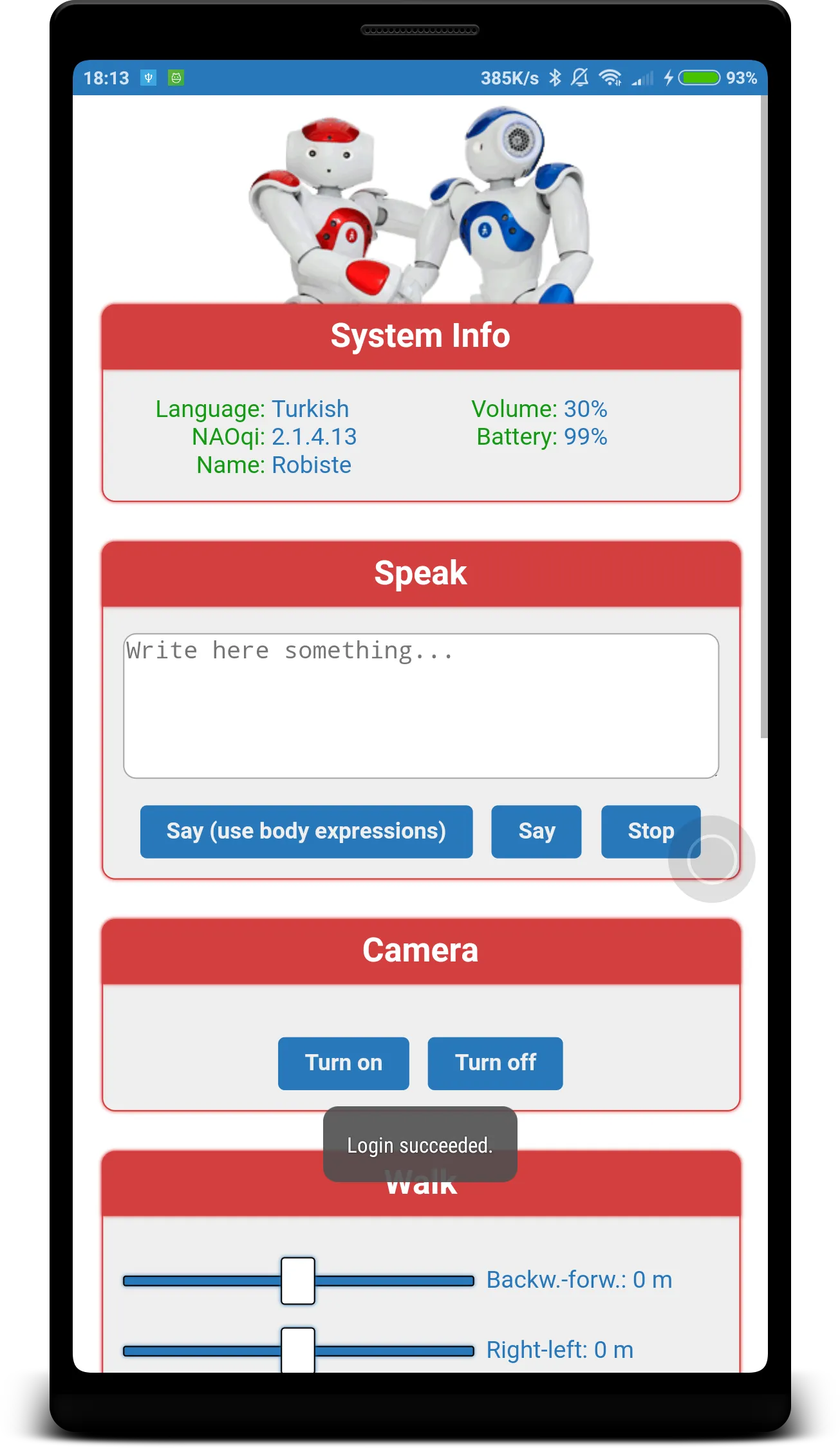 Nao Controller | Indus Appstore | Screenshot