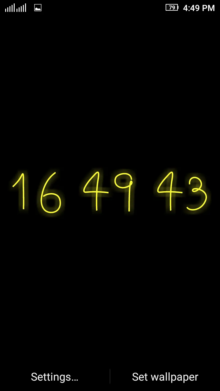 LED Animated Digital Clock LWP | Indus Appstore | Screenshot