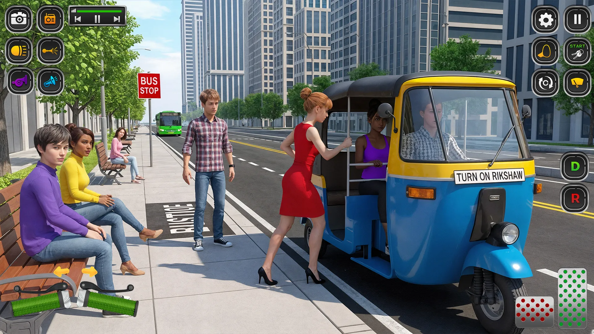 City Tuk Tuk Rickshaw Game 3D | Indus Appstore | Screenshot