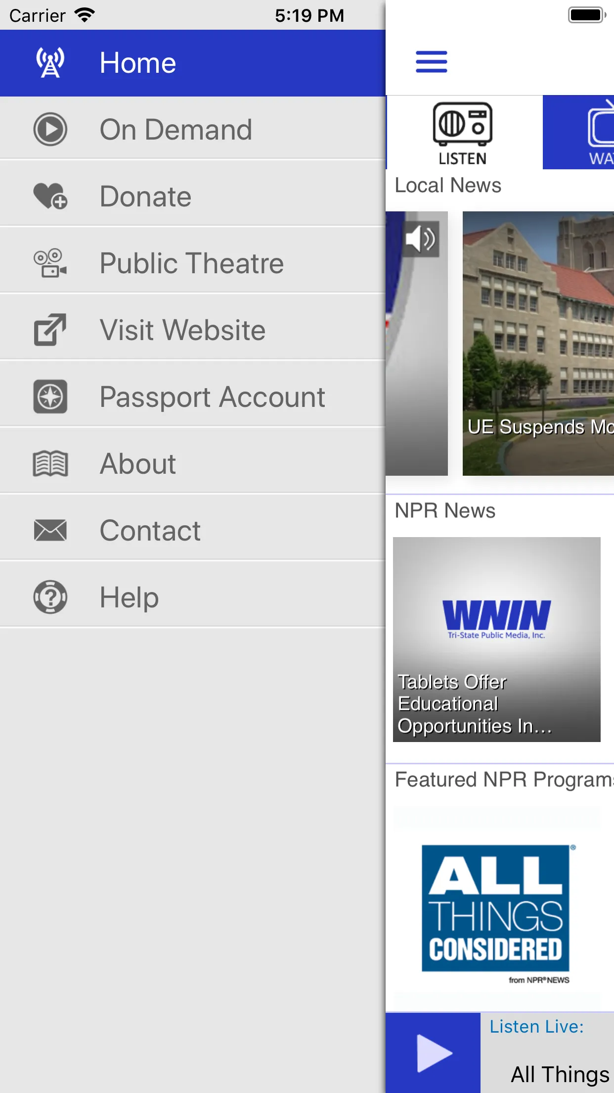 WNIN Public Media App | Indus Appstore | Screenshot