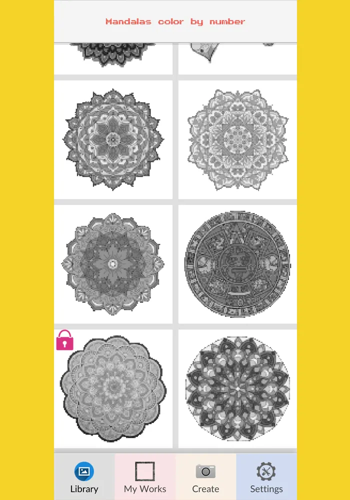 Mandala Color Number Pixel Art | Indus Appstore | Screenshot