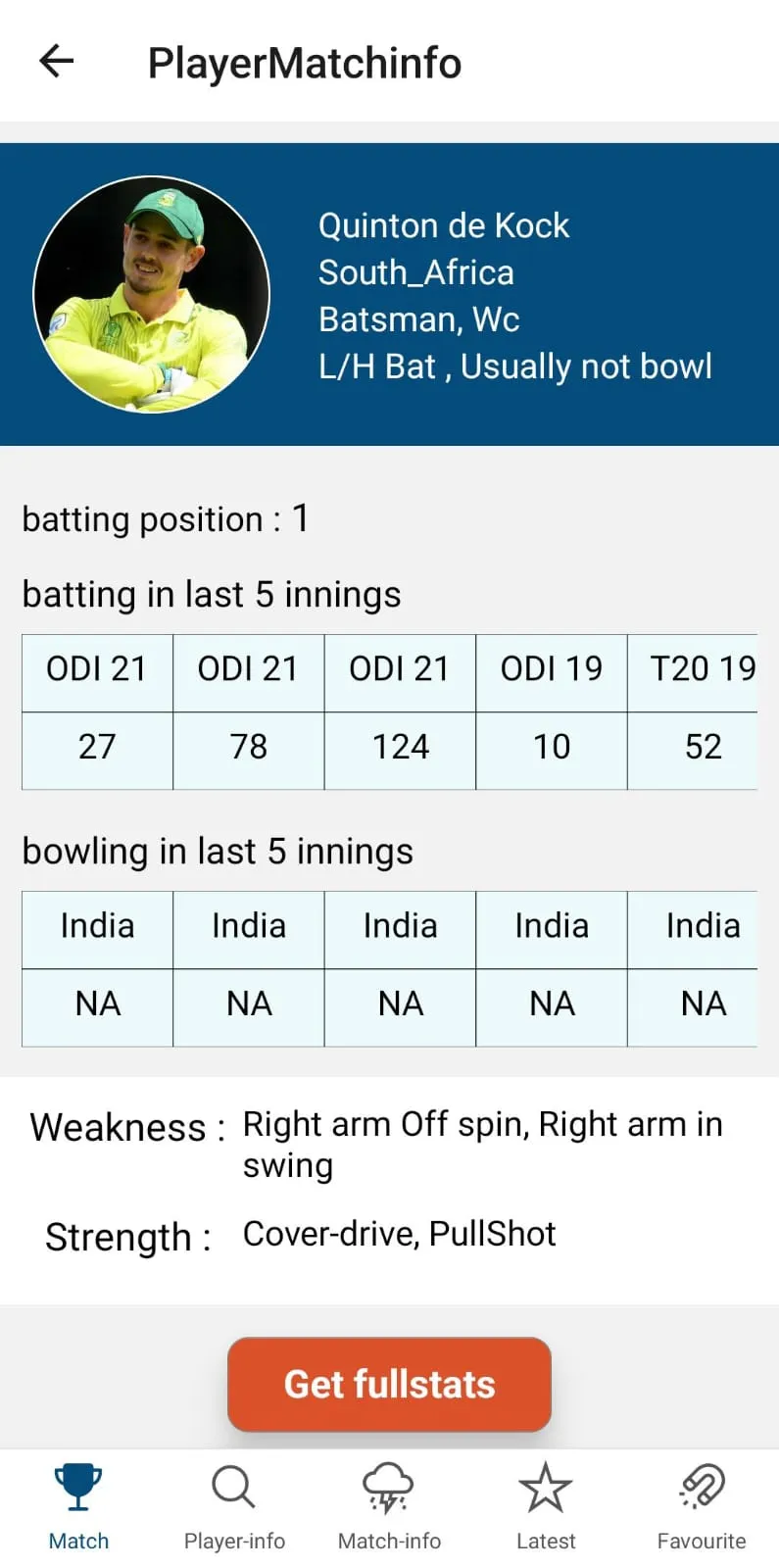 CricStats360 | Indus Appstore | Screenshot