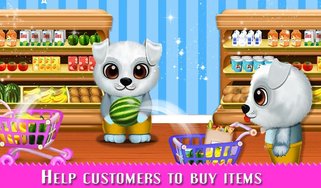 Puppy Supermarket DayCare Game | Indus Appstore | Screenshot