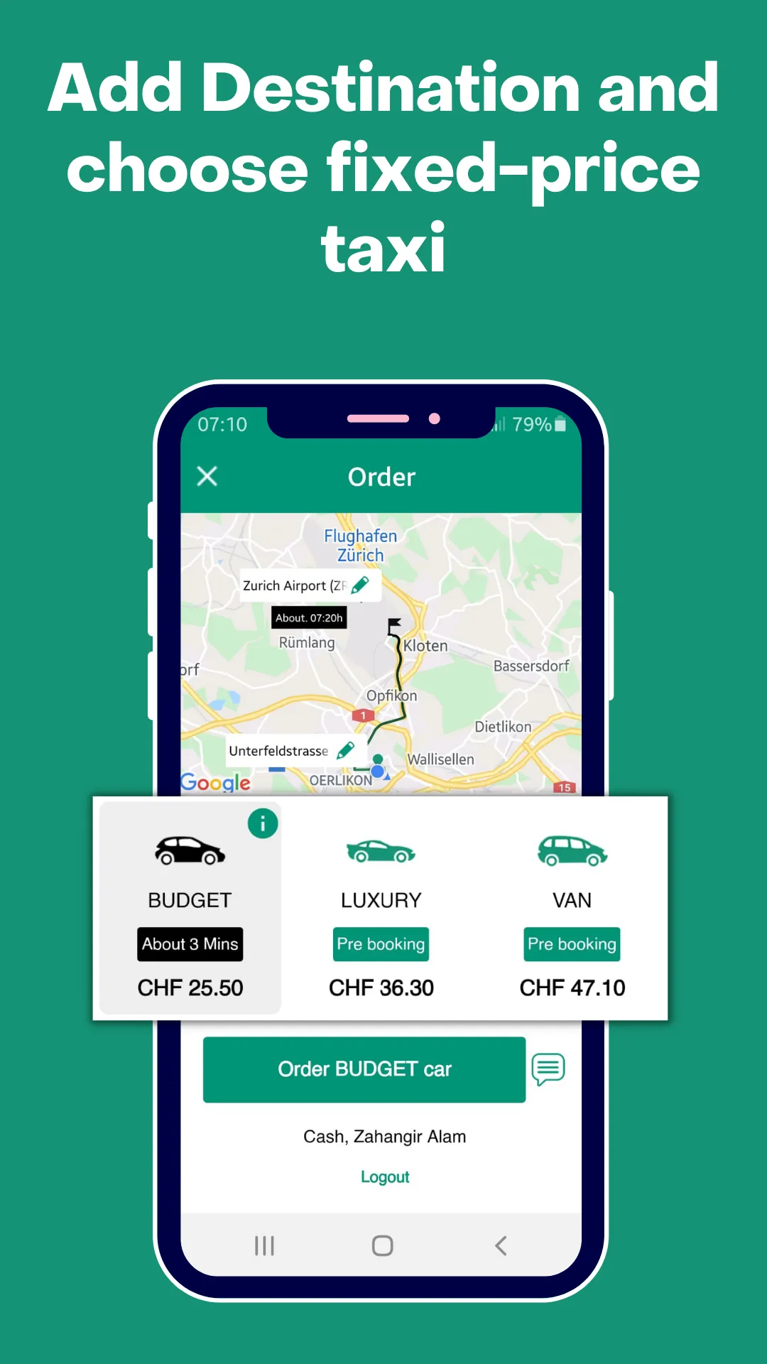 YOURTAXI - Request Taxi 24h | Indus Appstore | Screenshot