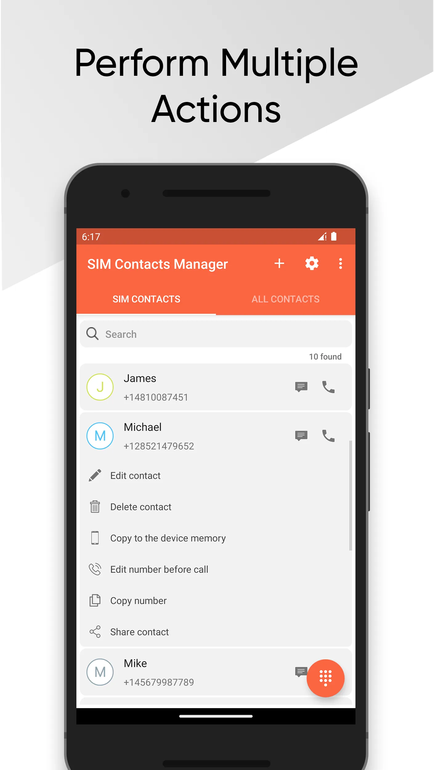 SIM Contacts Manager | Indus Appstore | Screenshot