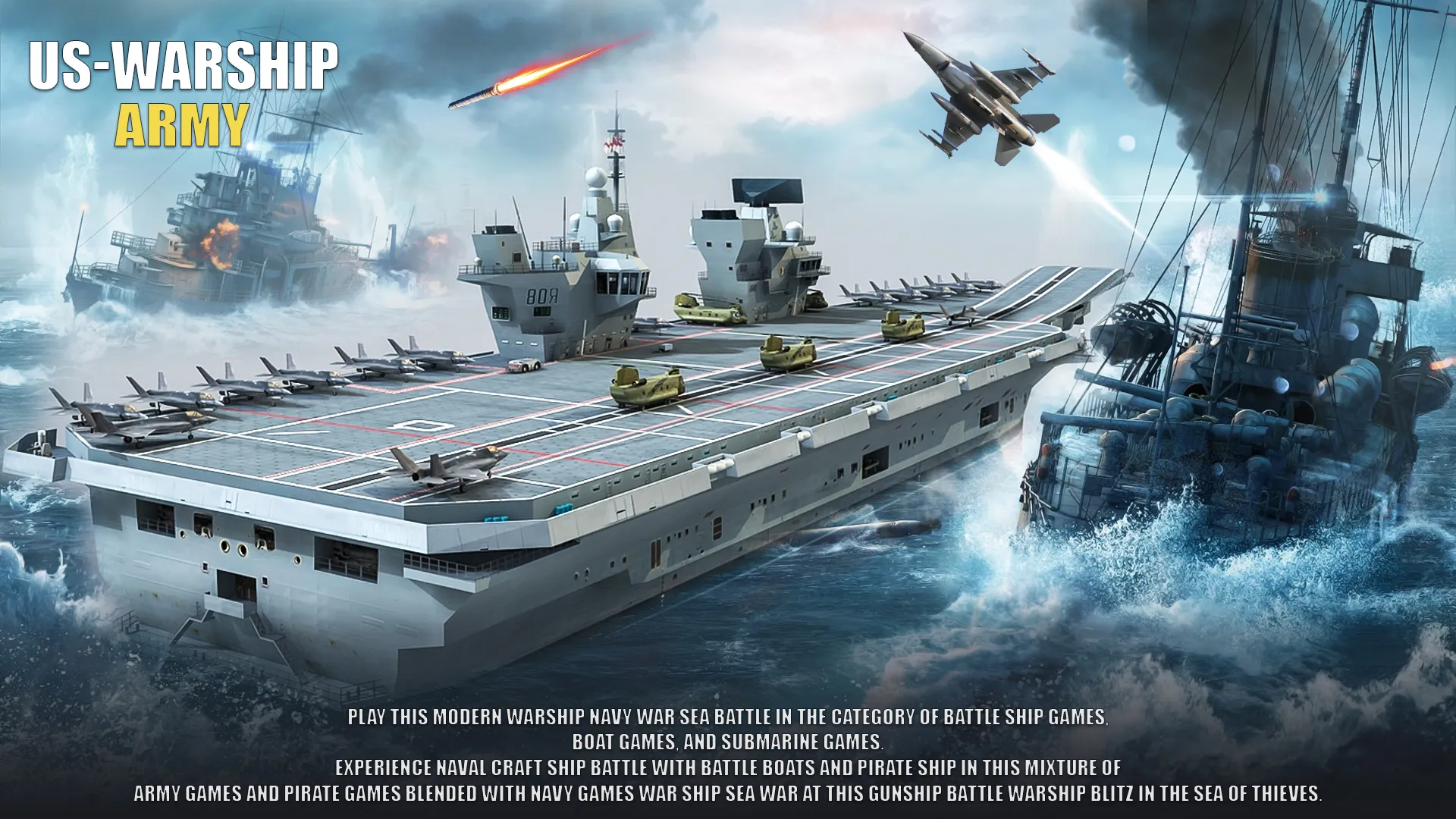 US Warship Army Battle Ship | Indus Appstore | Screenshot