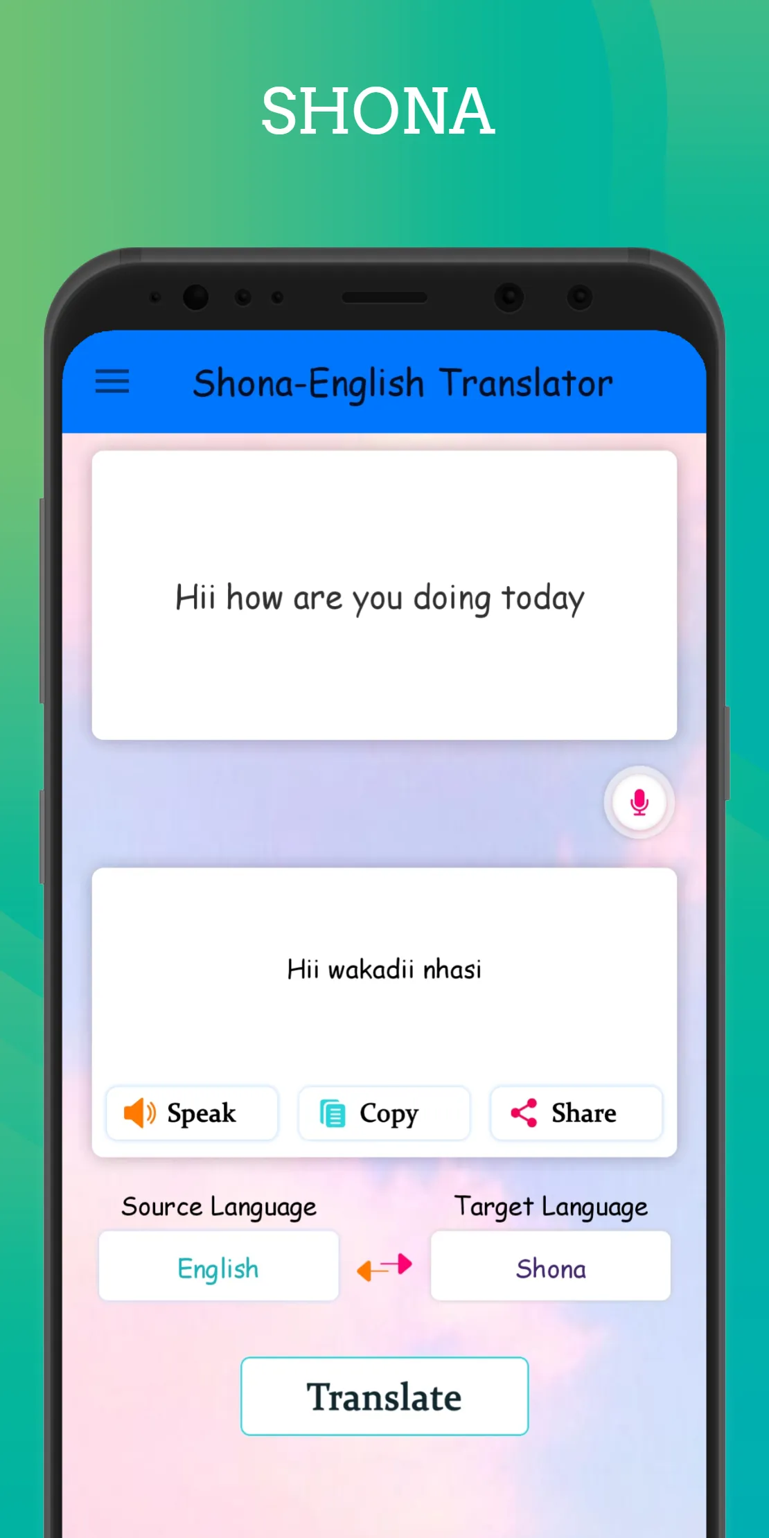 Shona - English Translator | Indus Appstore | Screenshot