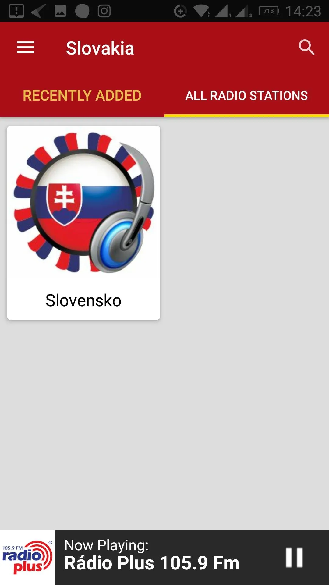 Slovakian Radio Stations | Indus Appstore | Screenshot