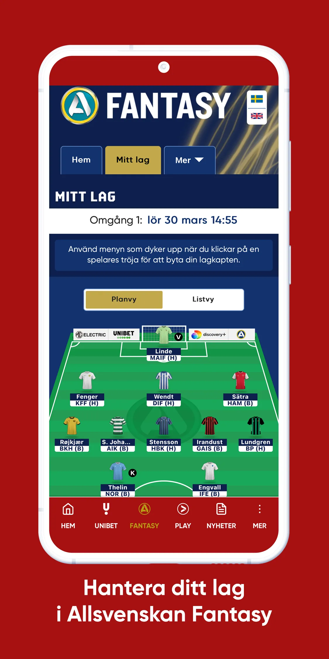 Degerfors IF Live | Indus Appstore | Screenshot