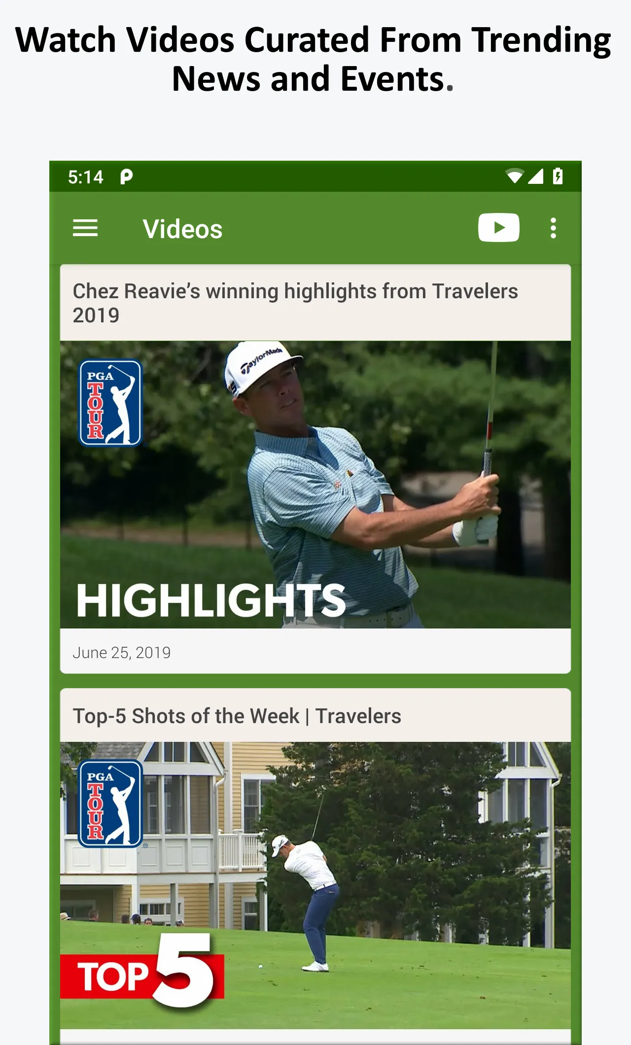 Golf News | Indus Appstore | Screenshot