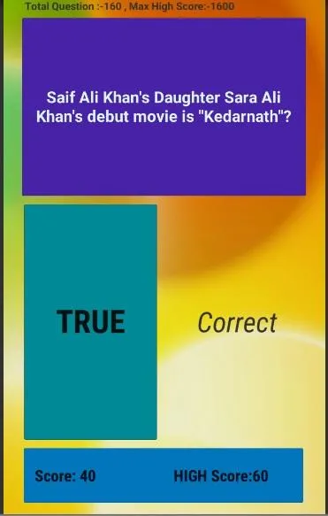 Bollywood Quiz  (2023) | Indus Appstore | Screenshot