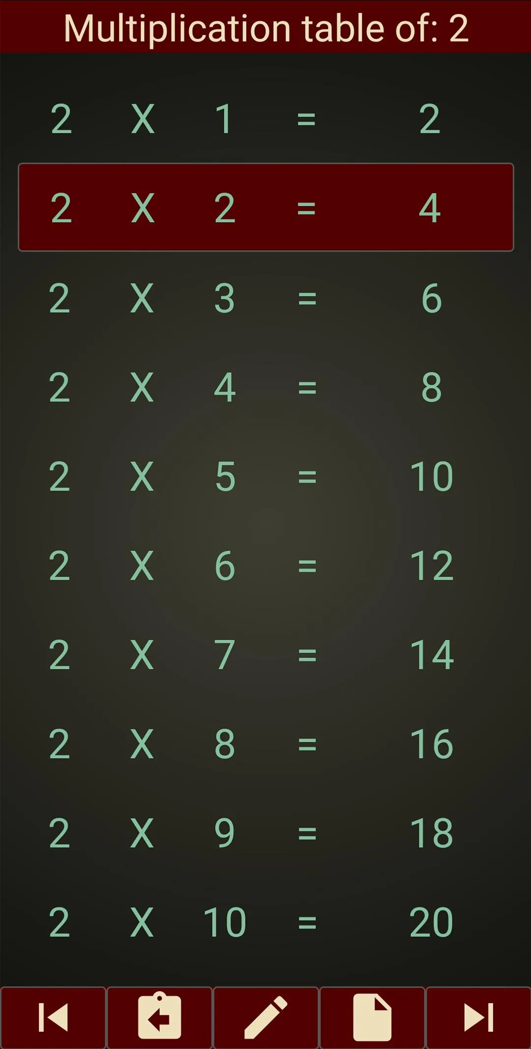 Learn Multiplication tables | Indus Appstore | Screenshot