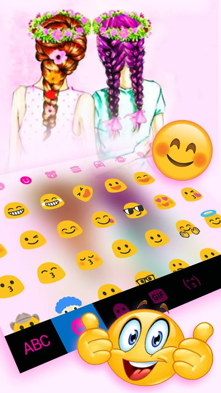 Floral Best Friends Keyboard T | Indus Appstore | Screenshot