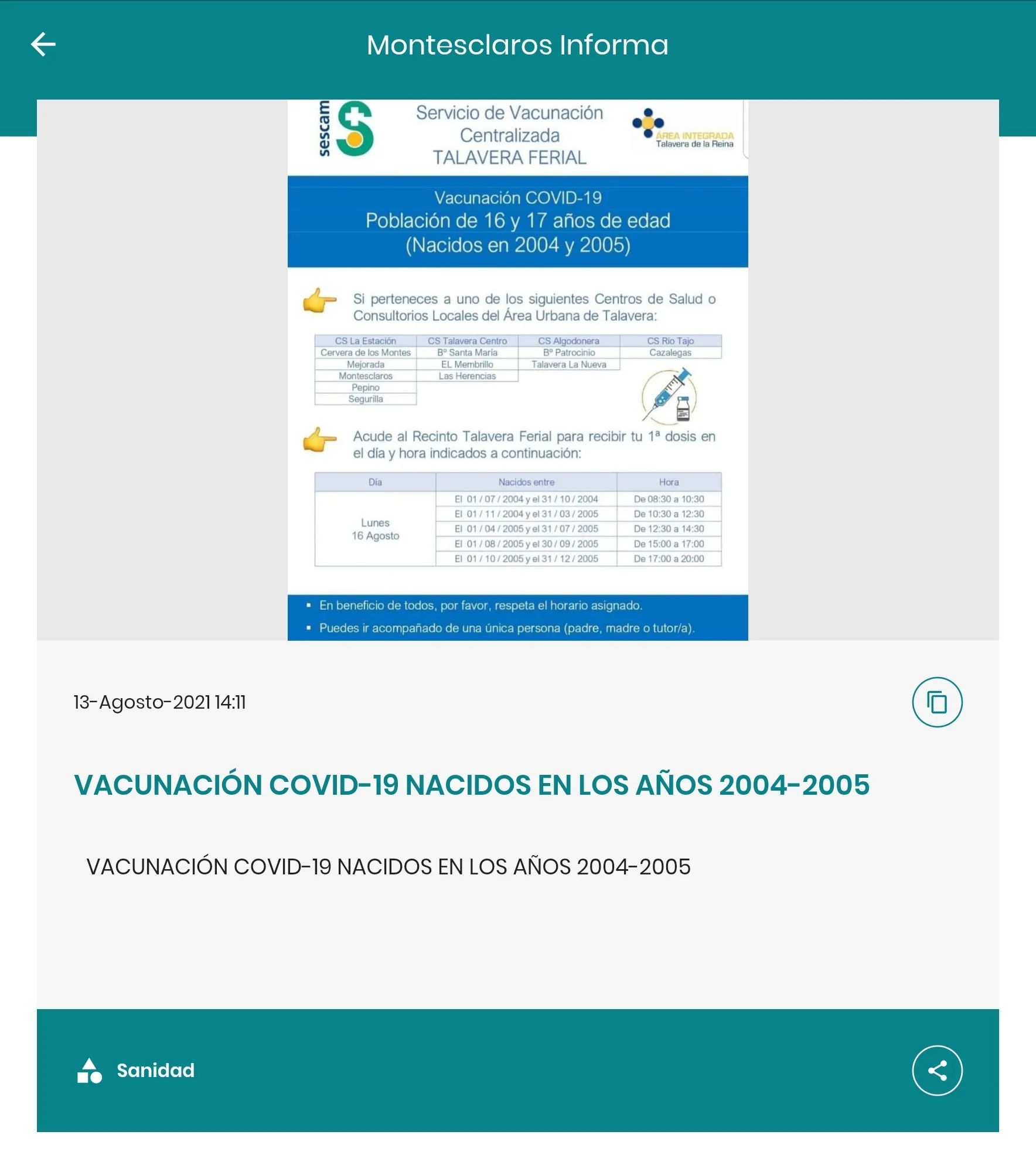 Montesclaros Informa | Indus Appstore | Screenshot