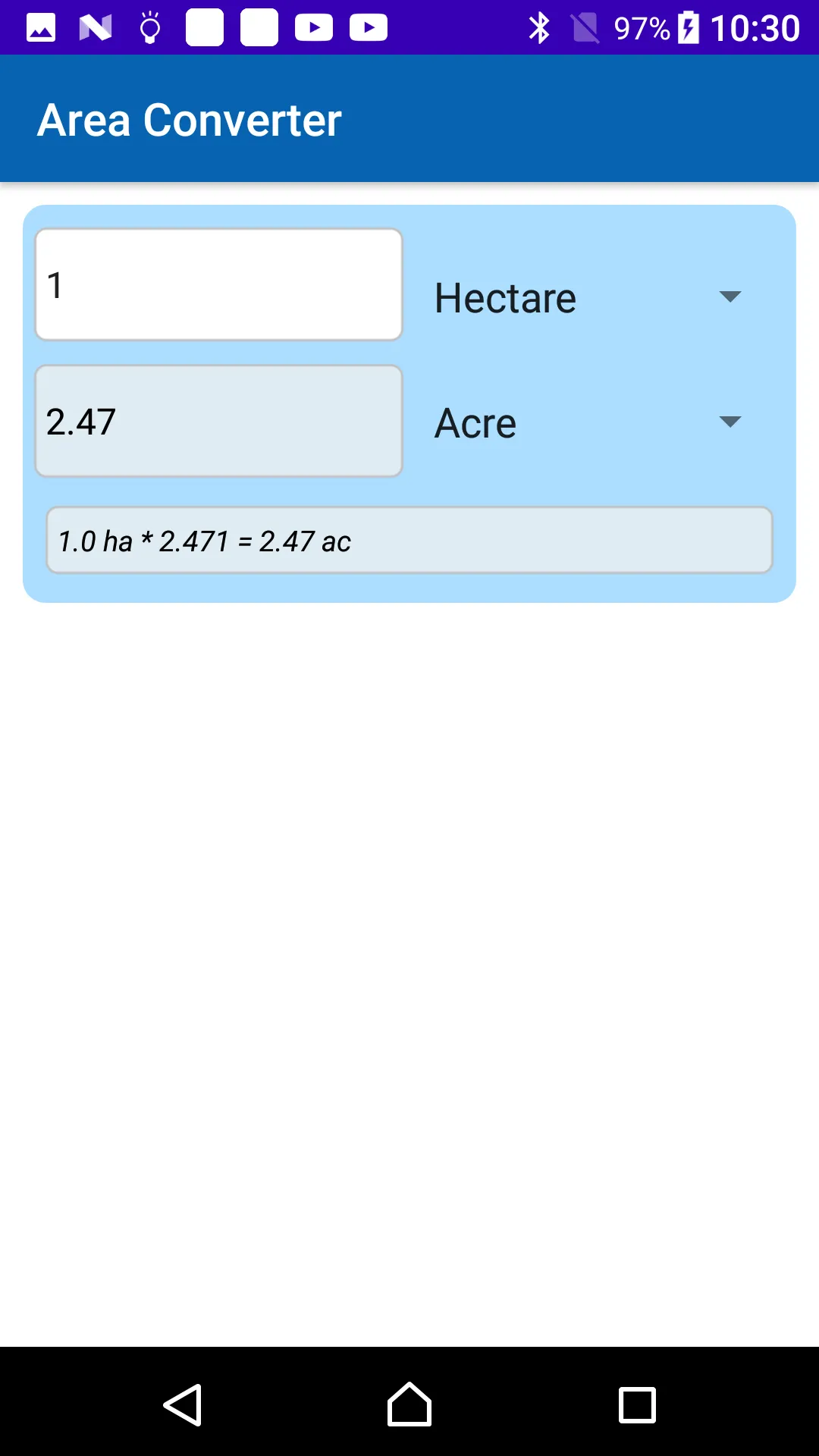 Area Converter | Indus Appstore | Screenshot