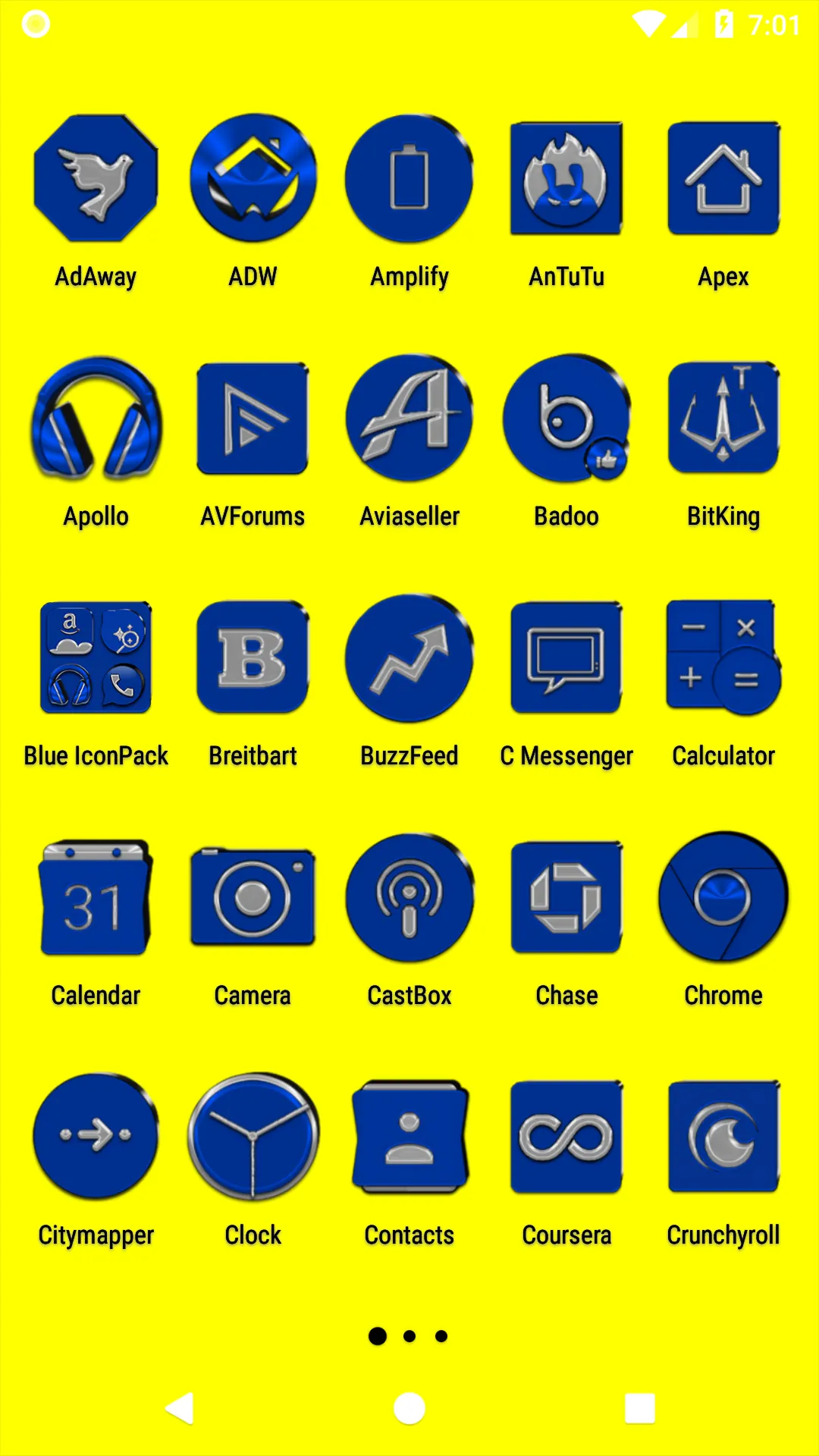 Blue Icon Pack | Indus Appstore | Screenshot