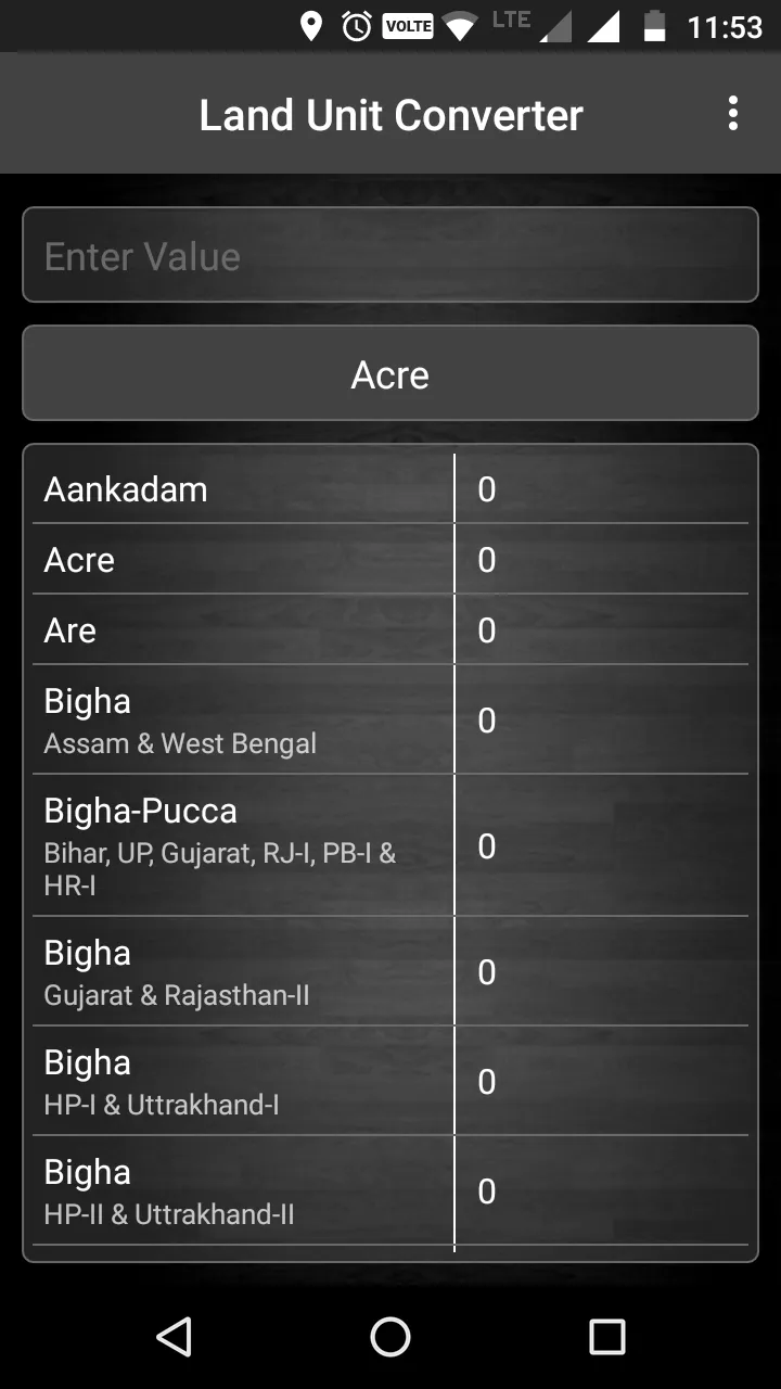 Indian Land Unit Converter | Indus Appstore | Screenshot