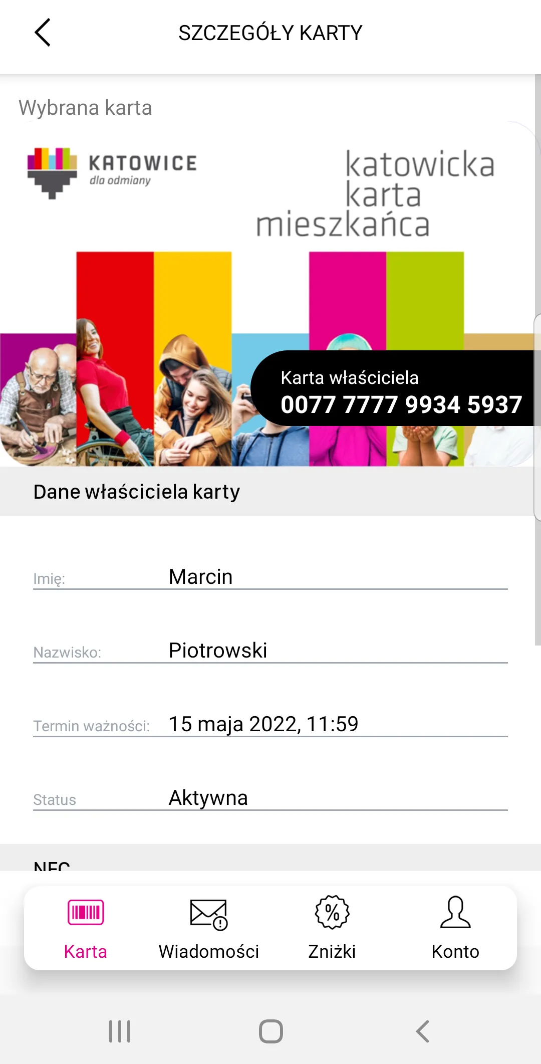 Katowice Citizen Card | Indus Appstore | Screenshot