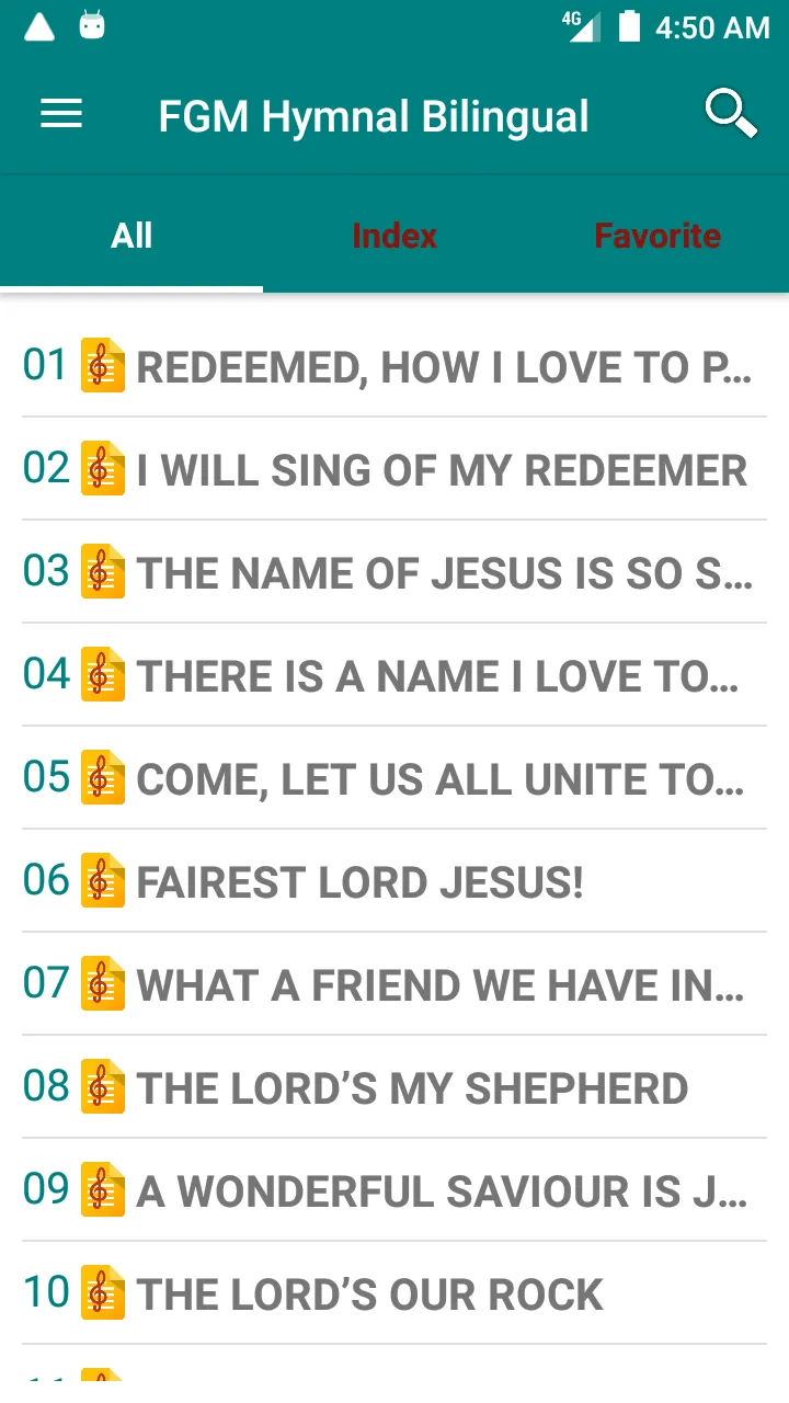 Full Gospel Hymnal Bilingual | Indus Appstore | Screenshot