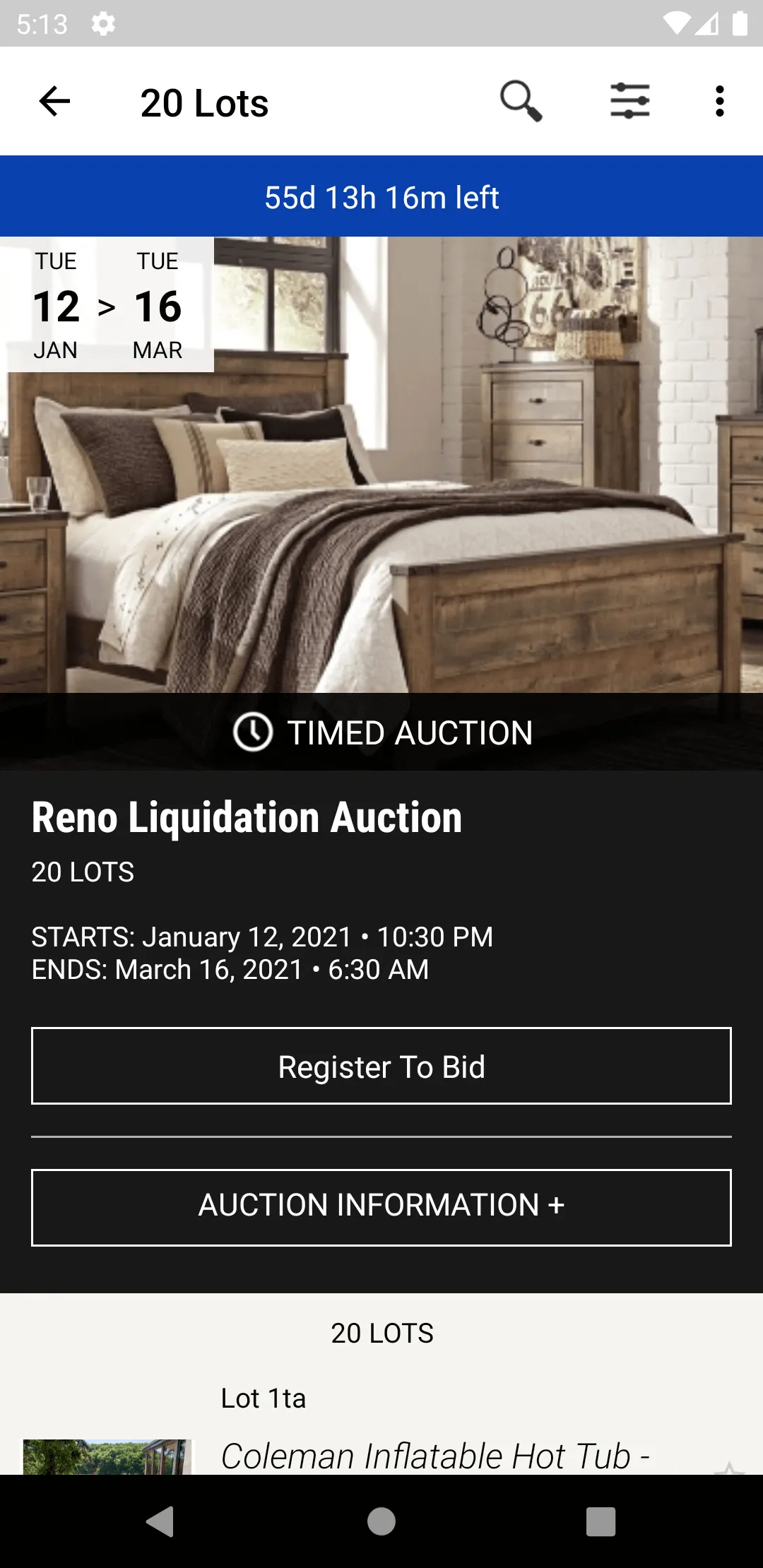 Vanzant Auctions | Indus Appstore | Screenshot