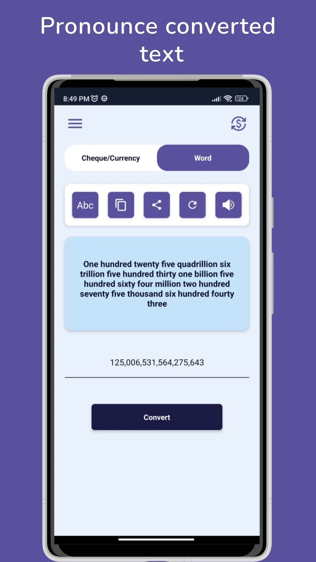 Numbers to Words Converter | Indus Appstore | Screenshot