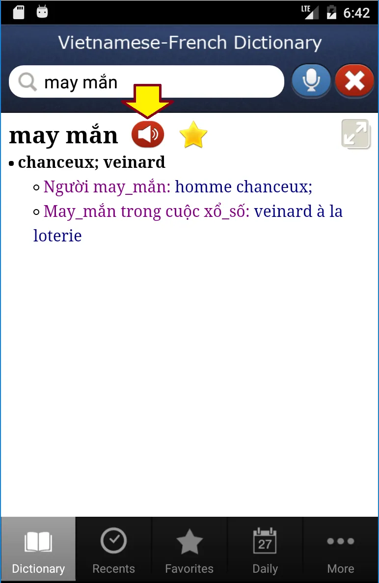 Vietnamese-French Dictionary | Indus Appstore | Screenshot