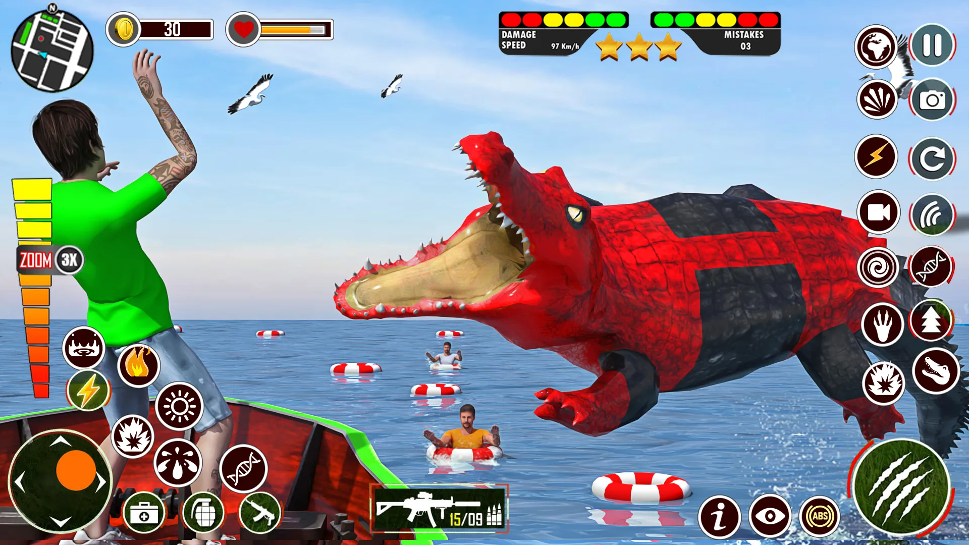 Hungry Animal Crocodile Games | Indus Appstore | Screenshot