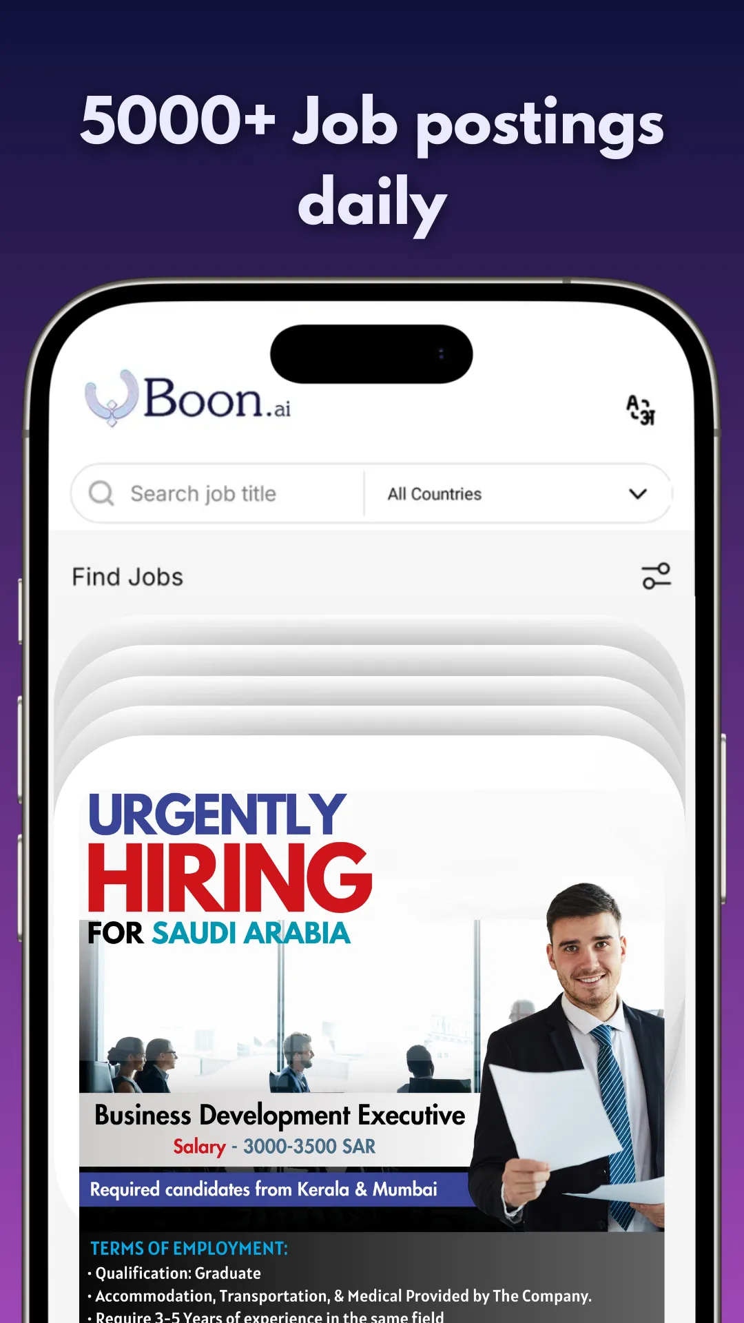 Boon.ai - Global Job Search | Indus Appstore | Screenshot