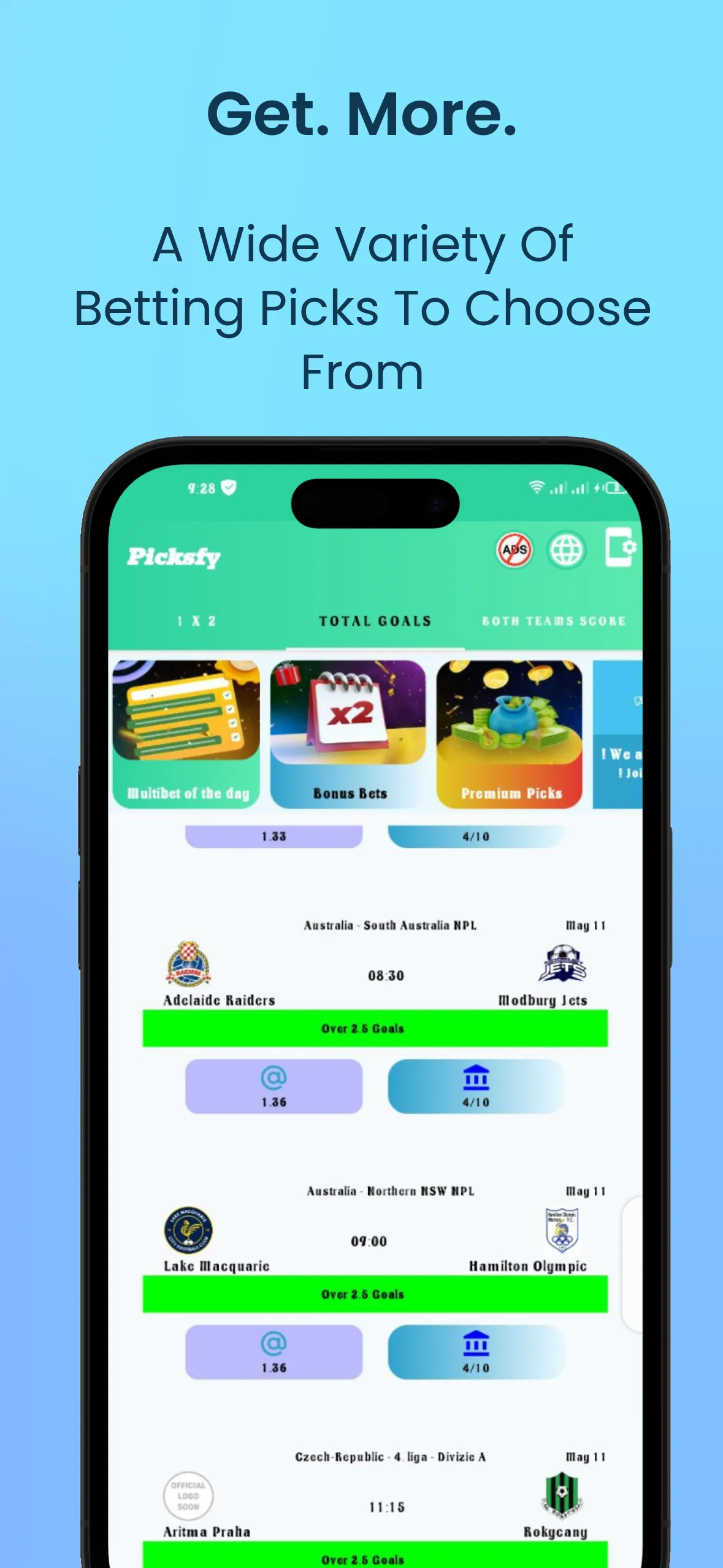 Betting Tips & Odds - Picksfy | Indus Appstore | Screenshot