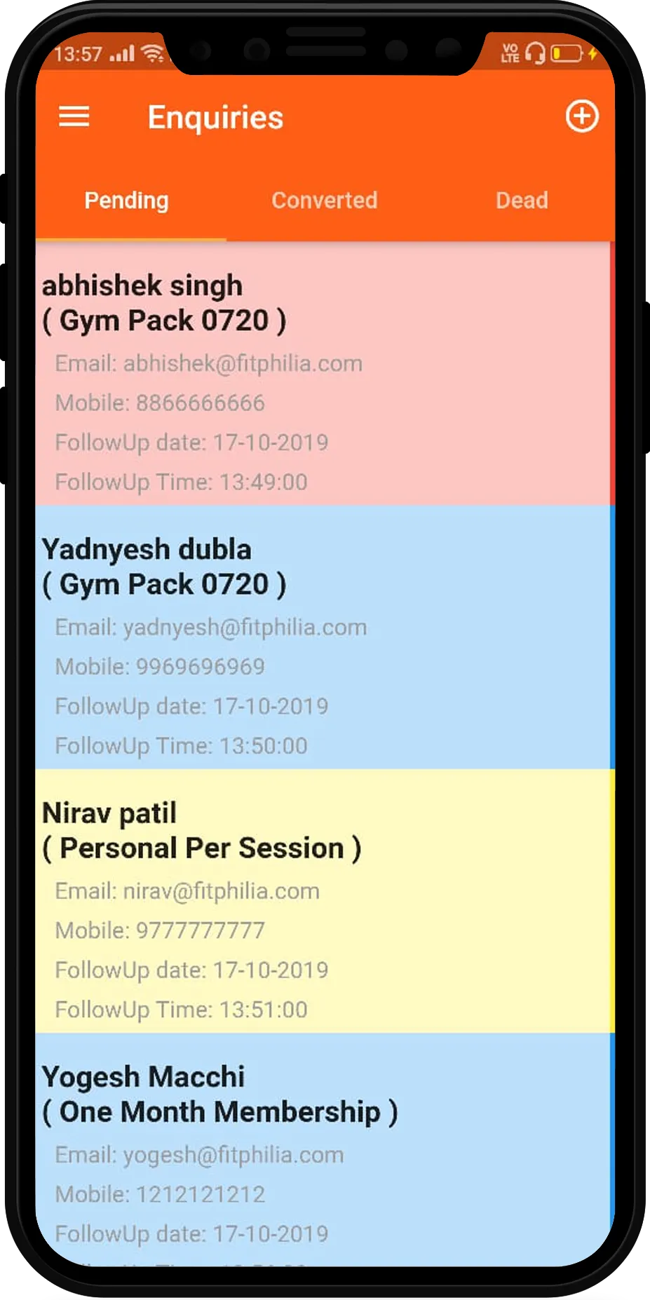 FitWay CRM | Indus Appstore | Screenshot