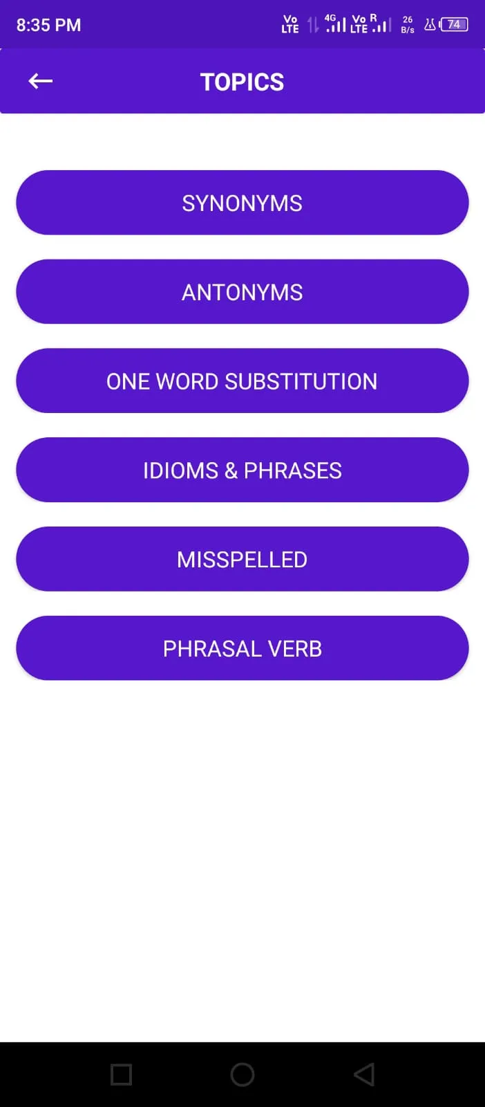 SSC Vocab | Indus Appstore | Screenshot