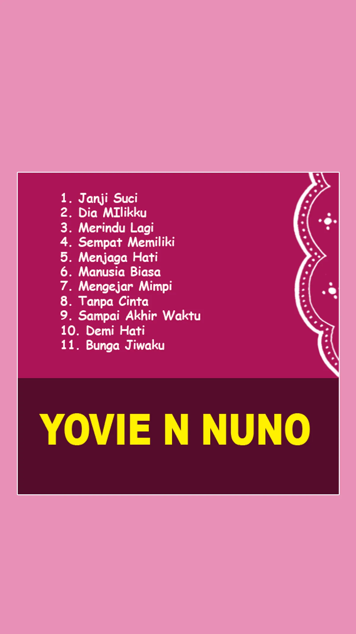 Yovie N Nuno Offline | Indus Appstore | Screenshot