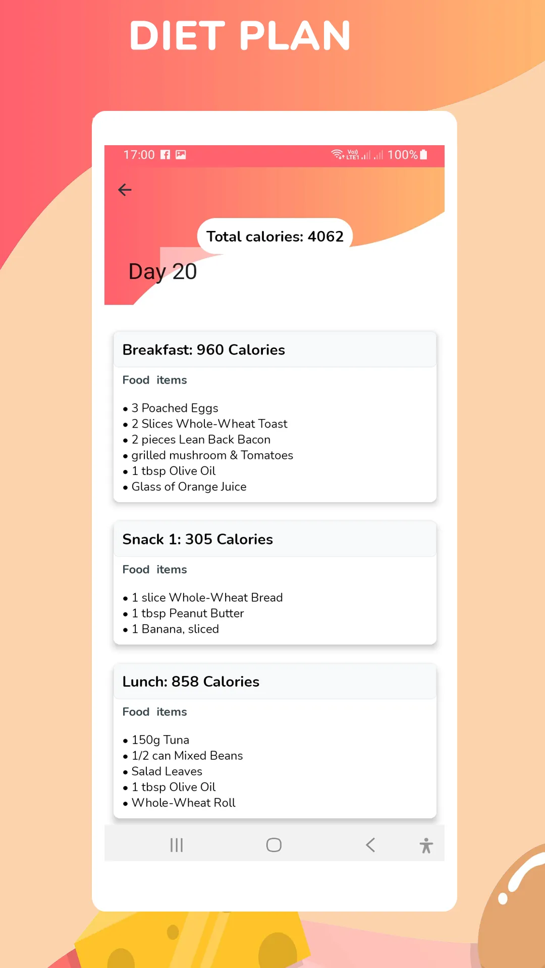 Gain Weight :30 days diet plan | Indus Appstore | Screenshot