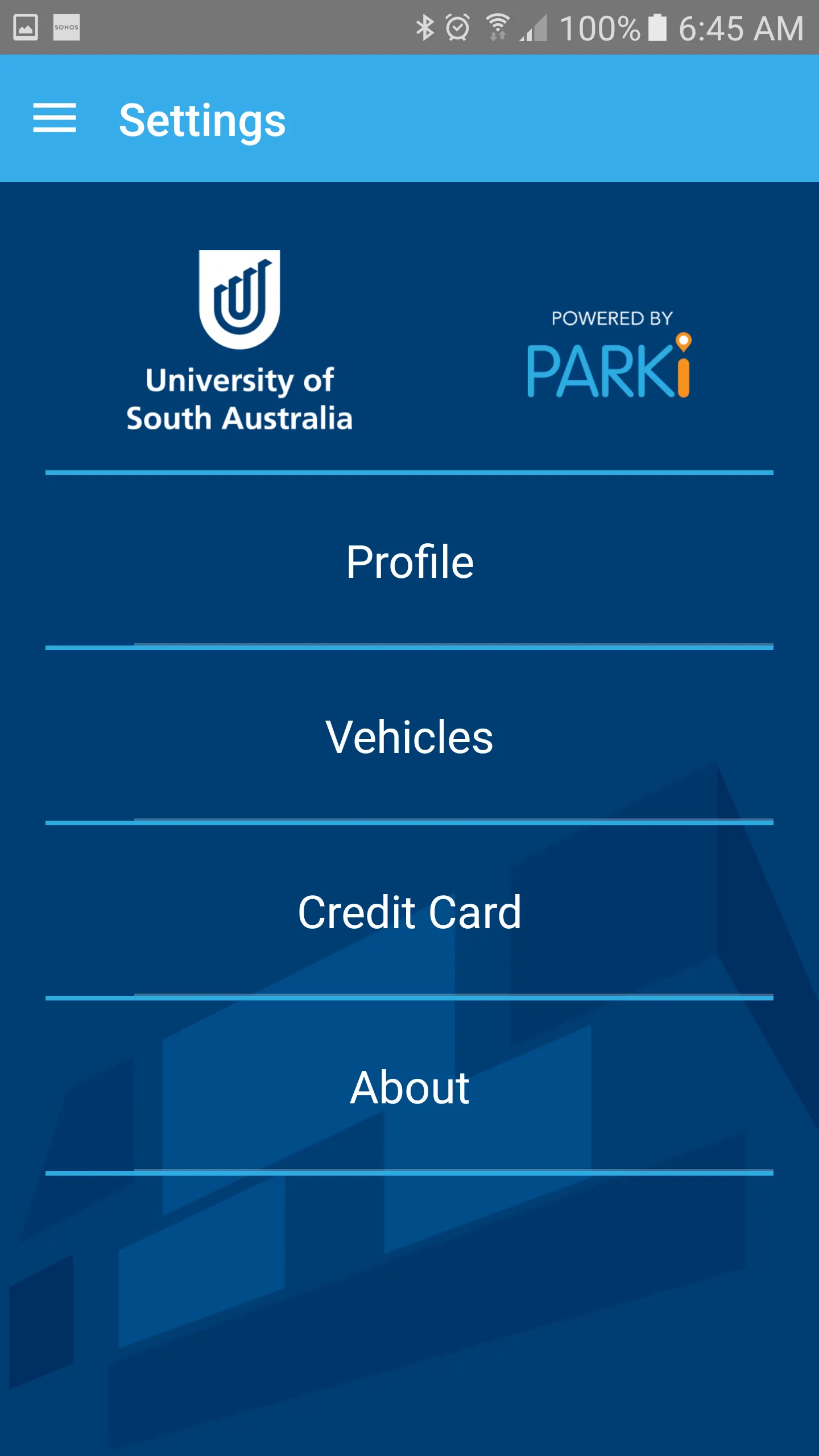 UniSA Parki | Indus Appstore | Screenshot