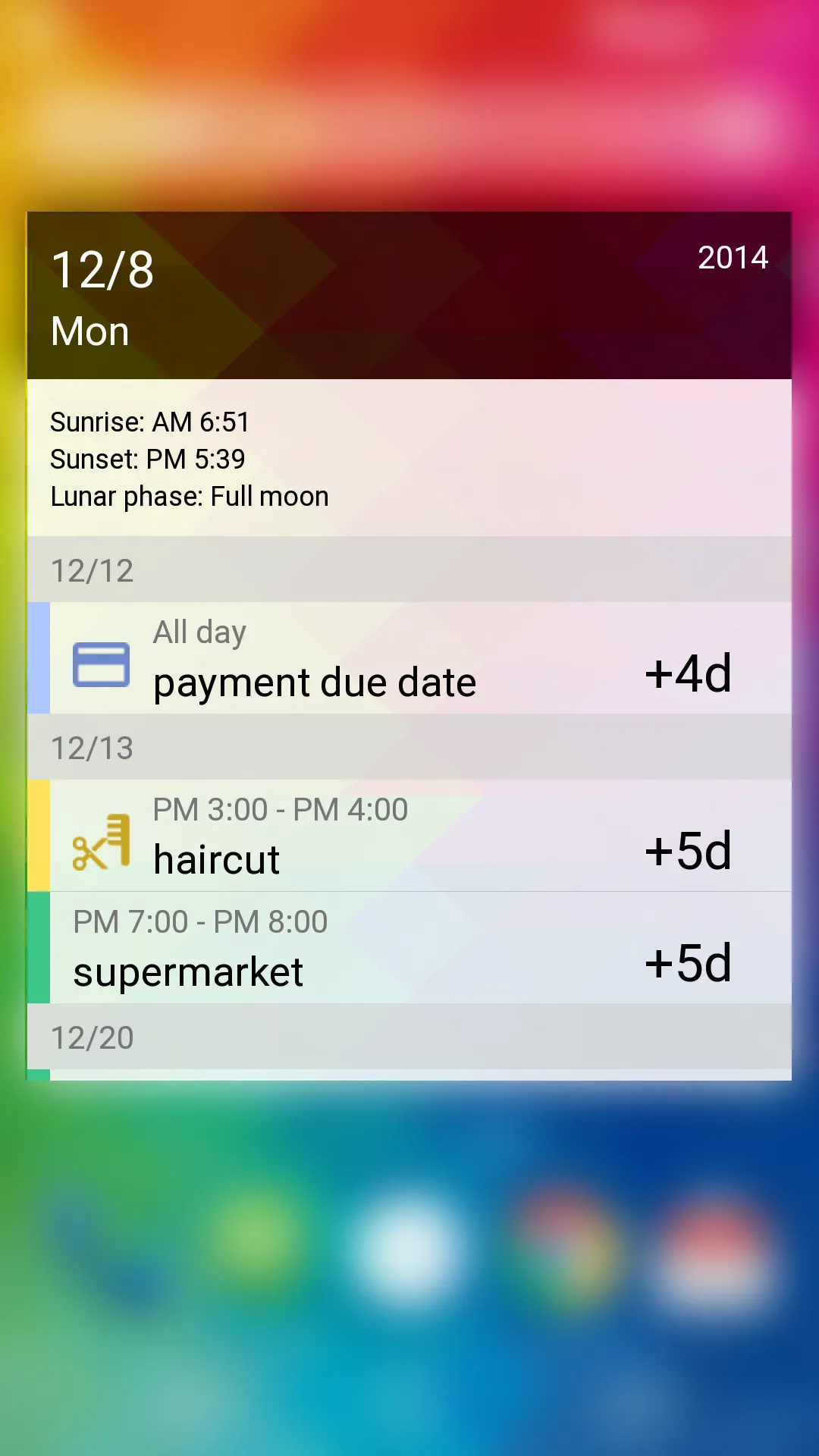 Calendar N | Indus Appstore | Screenshot