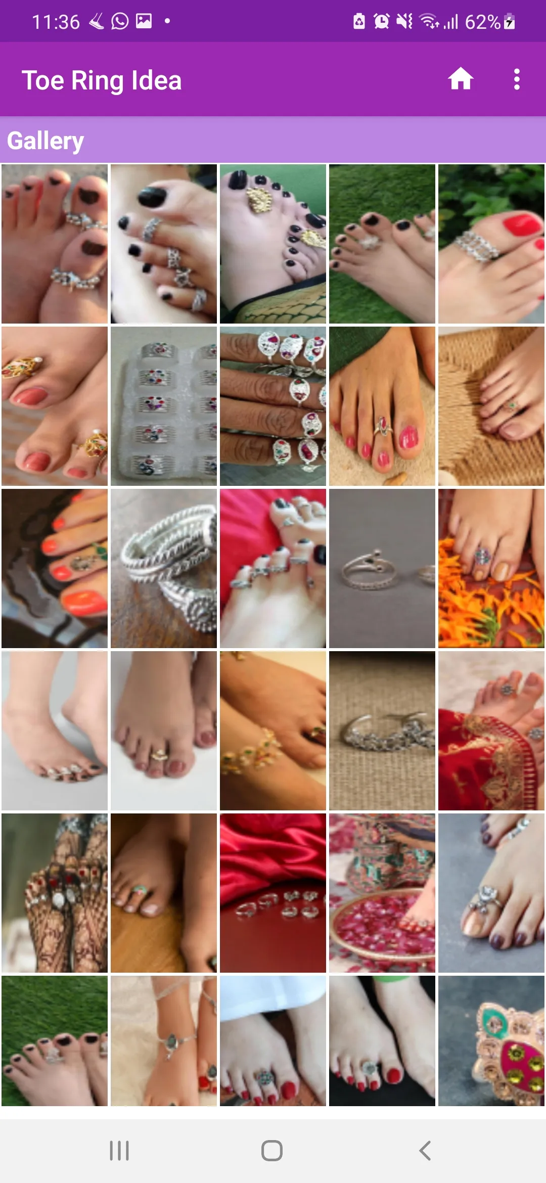 Toe Ring Idea Gallery | Indus Appstore | Screenshot