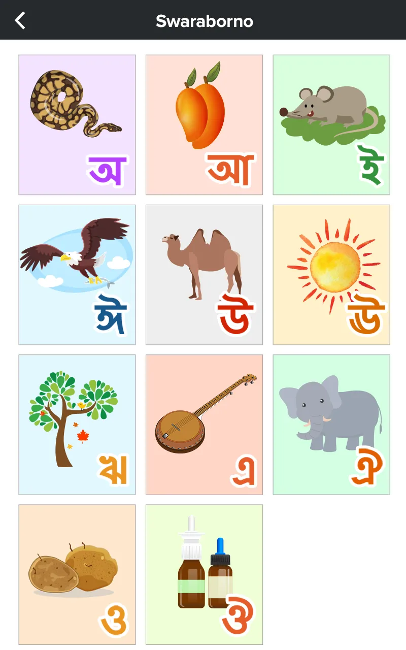 BorKnow Learn Bengali Alphabet | Indus Appstore | Screenshot