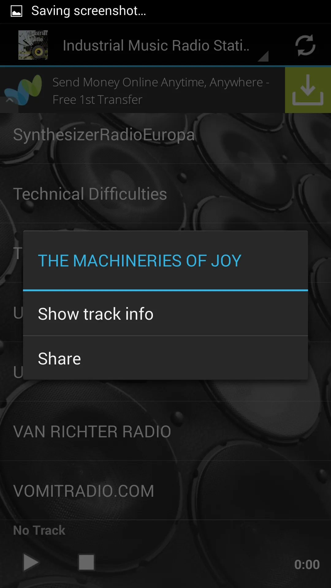 Industrial Music Radio | Indus Appstore | Screenshot