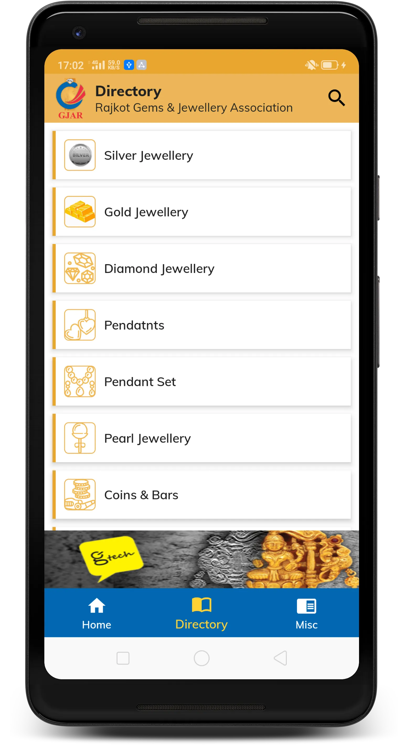 Gems And Jewellery Association | Indus Appstore | Screenshot